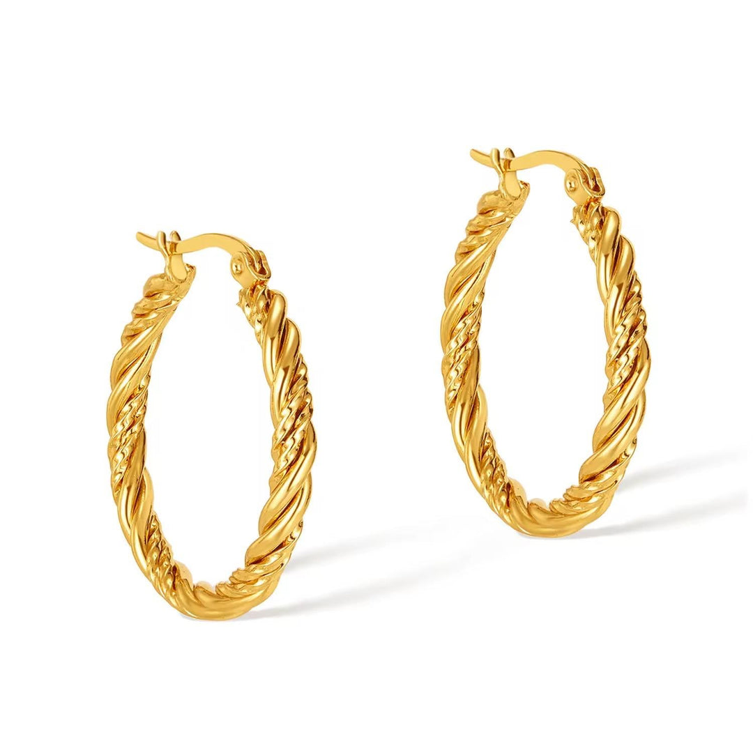 Classic Braided Twisted Earrings - Élan D&