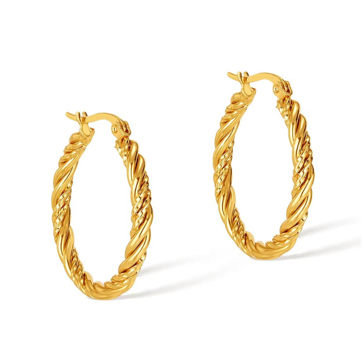 Classic Braided Twisted Earrings - Élan D&