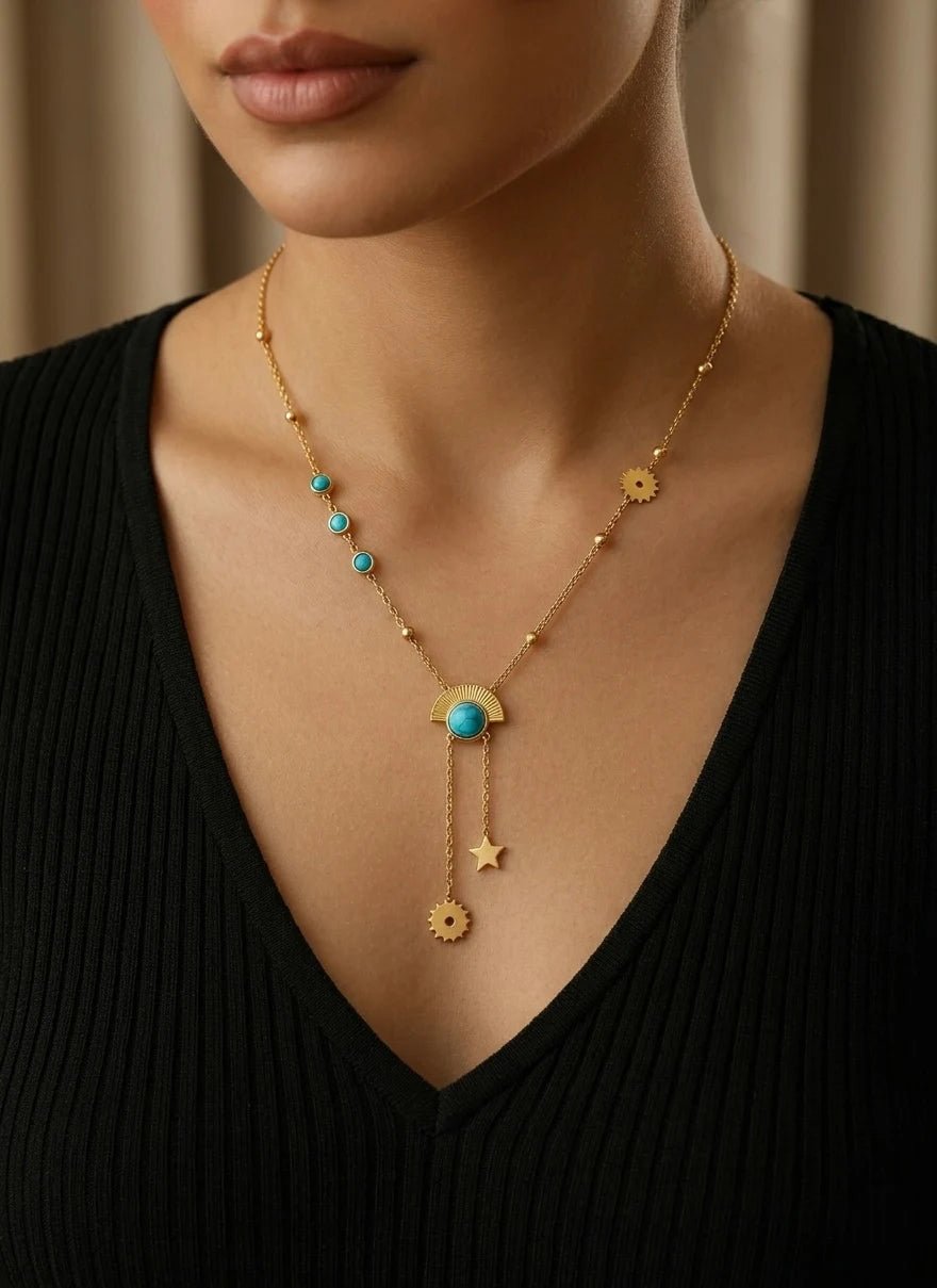 Dreamy Moon Star Mystic Necklace - Élan D&