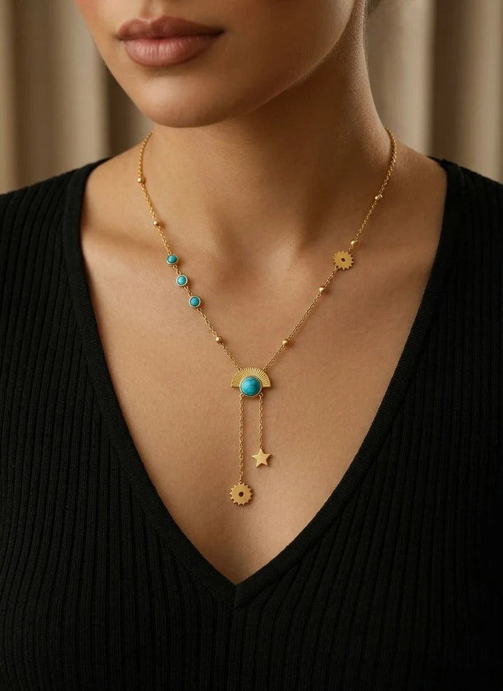 Dreamy Moon Star Mystic Necklace - Élan D&