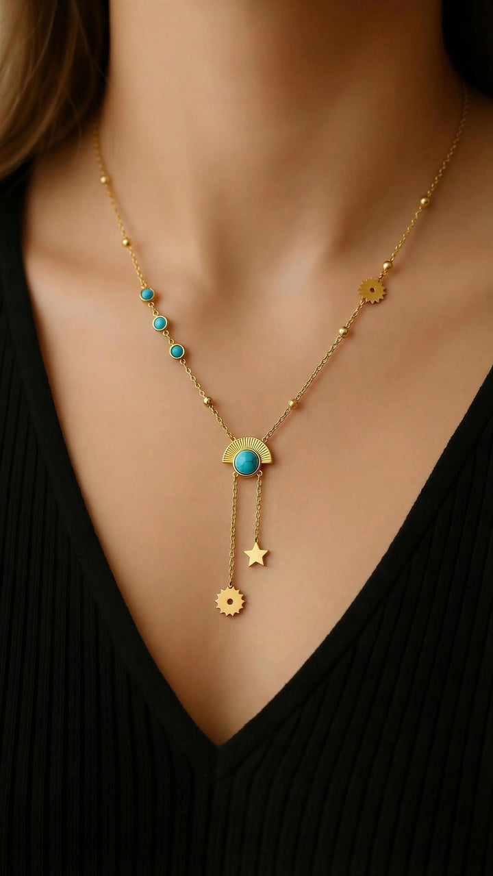 Dreamy Moon Star Mystic Necklace - Élan D&