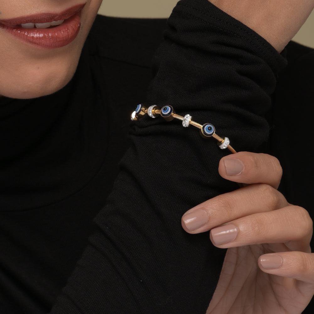 Elegant Evil Eye Protection Bracelet for Women - Élan D&