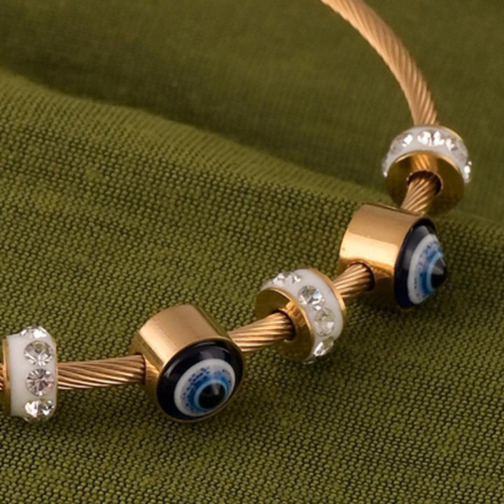 Elegant Evil Eye Protection Bracelet for Women - Élan D&