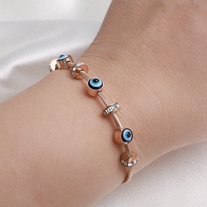 Elegant Evil Eye Protection Bracelet for Women - Élan D&