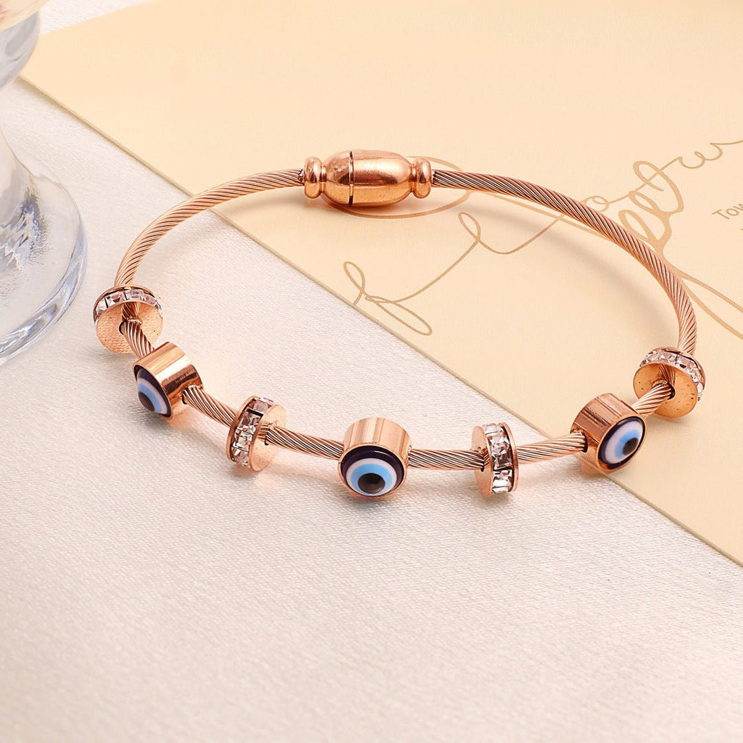 Elegant Evil Eye Protection Bracelet for Women - Élan D&
