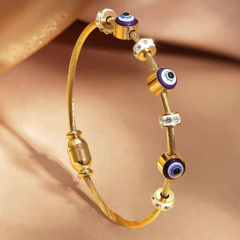 Elegant Evil Eye Protection Bracelet for Women - Élan D&