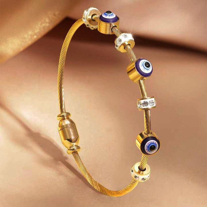 Elegant Evil Eye Protection Bracelet for Women - Élan D&
