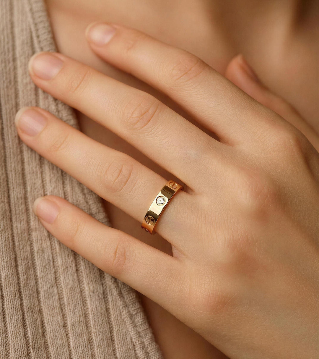 Eternal Crystal Studded Ring - Élan D'Or