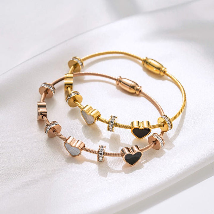 Retro Love Charm Heart Bracelet - Élan D&