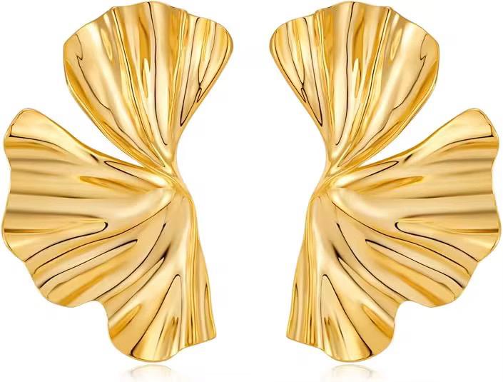 Ruffle Wave Earrings - Élan D&
