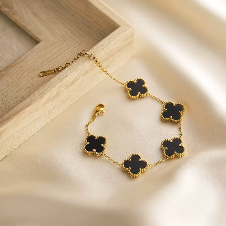 TWILIGHT NOIR PETAL BRACELET - Élan D&