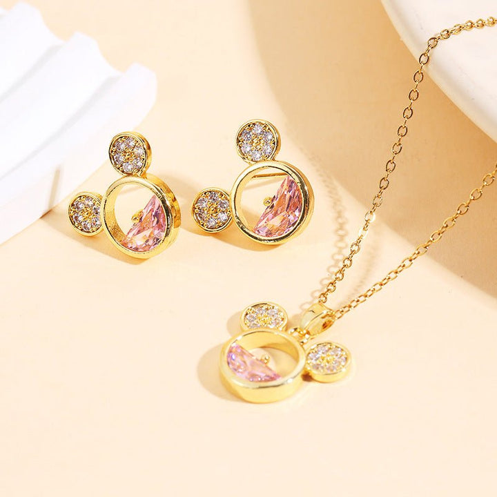 Whimsical Fairy Gem Pendant Set - Élan D&