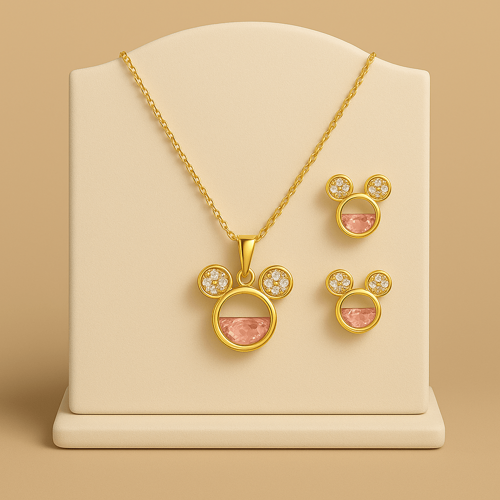 Whimsical Fairy Gem Pendant Set - Élan D'Or