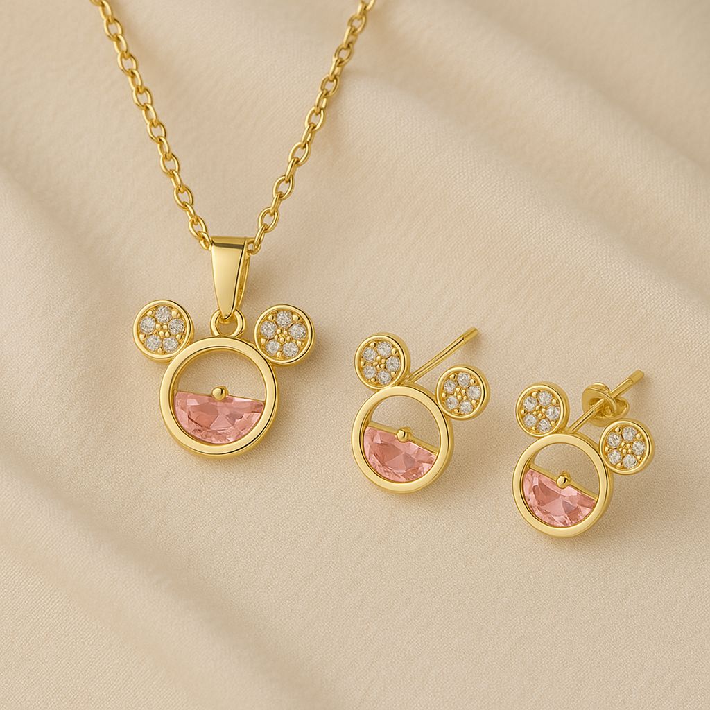 Whimsical Fairy Gem Pendant Set - Élan D&